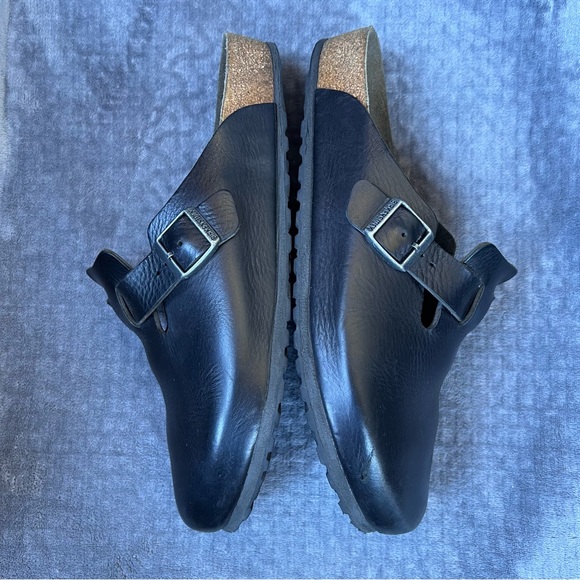 Birkenstock Boston Leather Clogs Black Men’s EU 46 US 13 Casual Comfortable - Picture 11 of 15